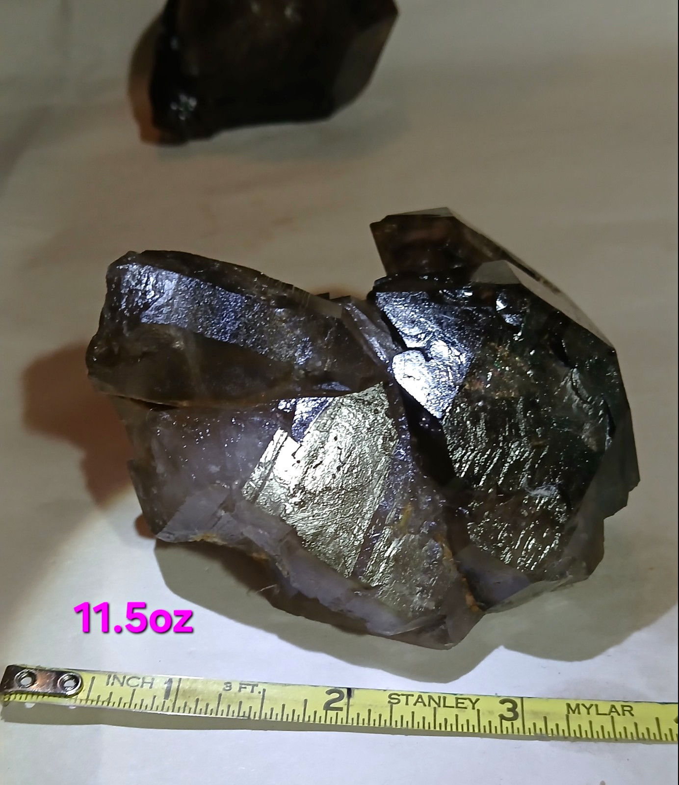🔥Hallelujah Junction CA. Smoky Amethyst Crystal Specimen Display Piece 11.5oz