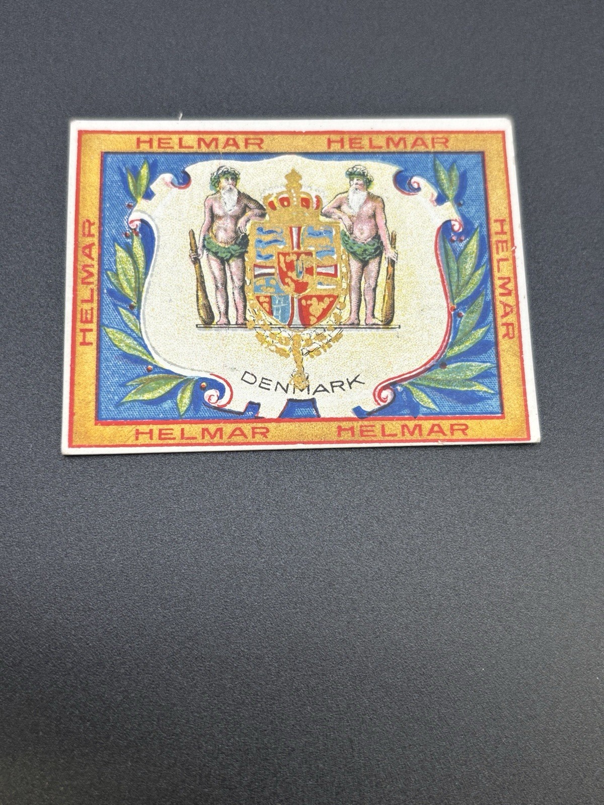 Vintage Helmar Turkish Cigarettes Card DENMARK - 
