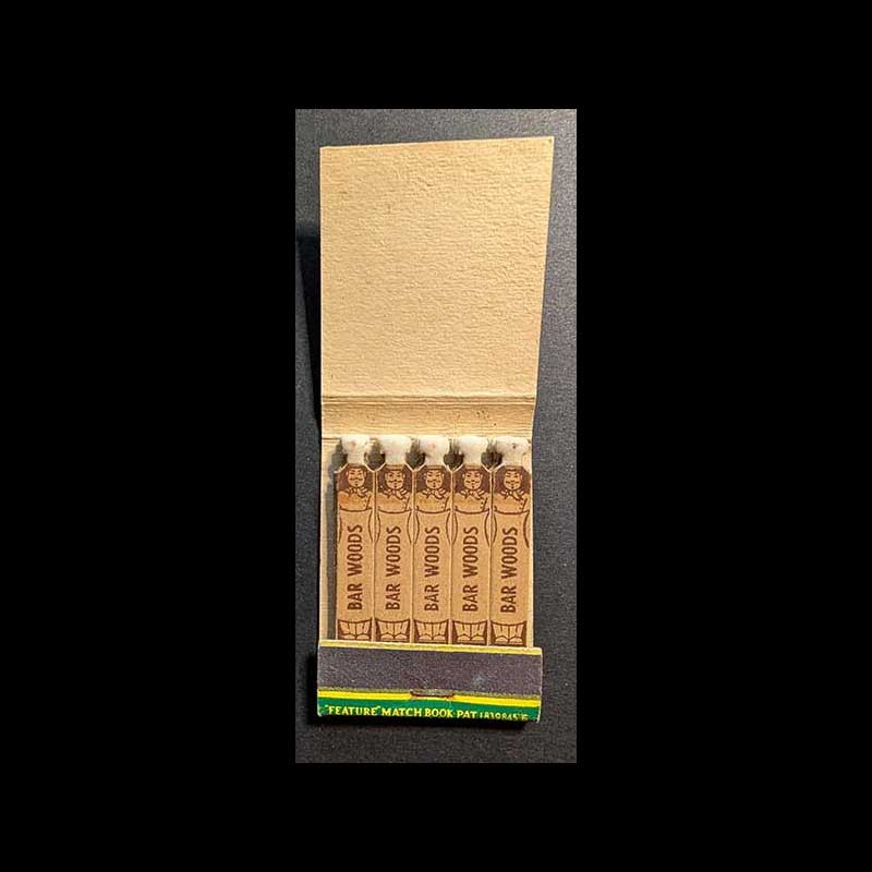 Feature Matchbook Full Book Bar Woods Yakima, WA Fruit Bowl Of The Nation