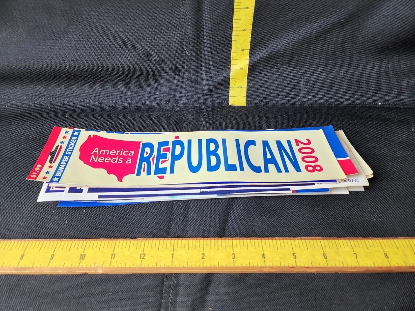 Vintage Political Bumper Sticker Lot Republican Democrat GOP New Some Storage...