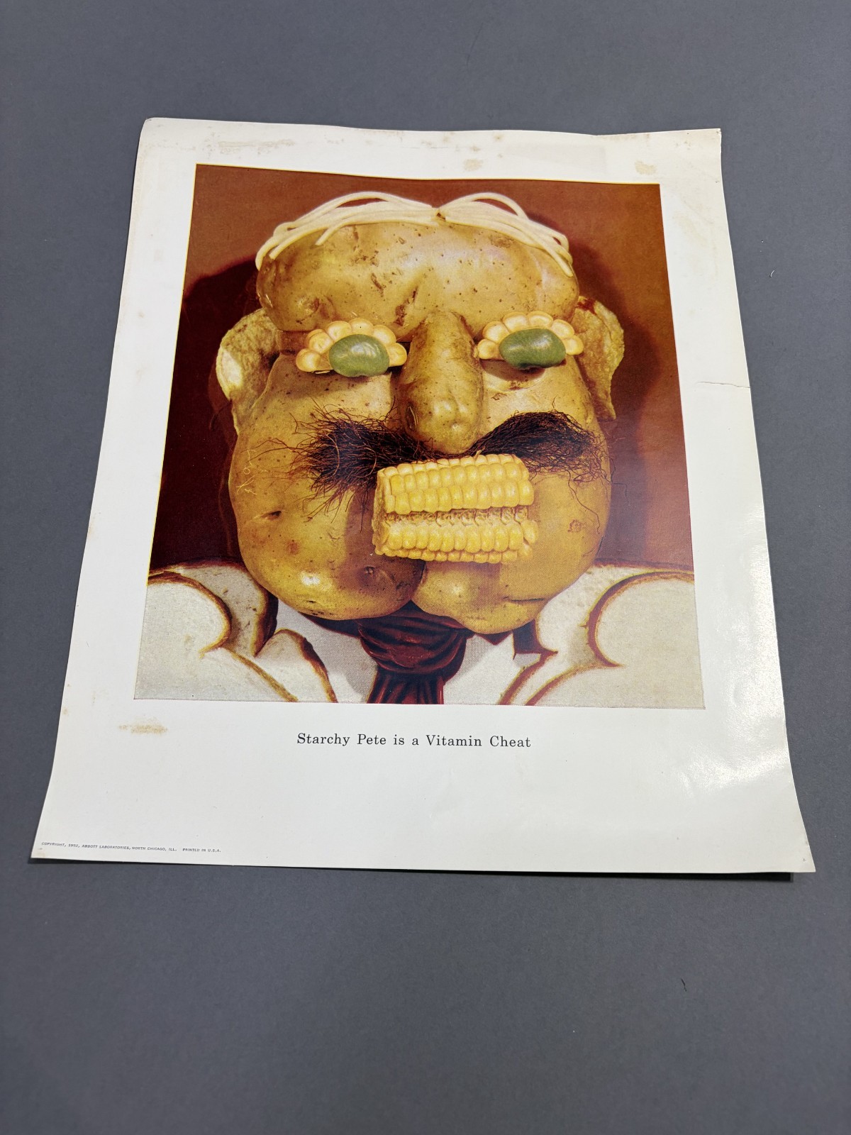 VTG 1952 Abbott Laboratories Dayalets Poster 
