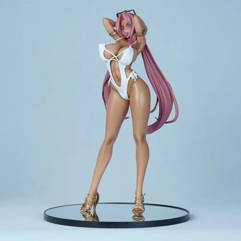 Taimanin Rpgx Ingrid Beach Queen Ver Figurine with round Base,pvc 33 cm