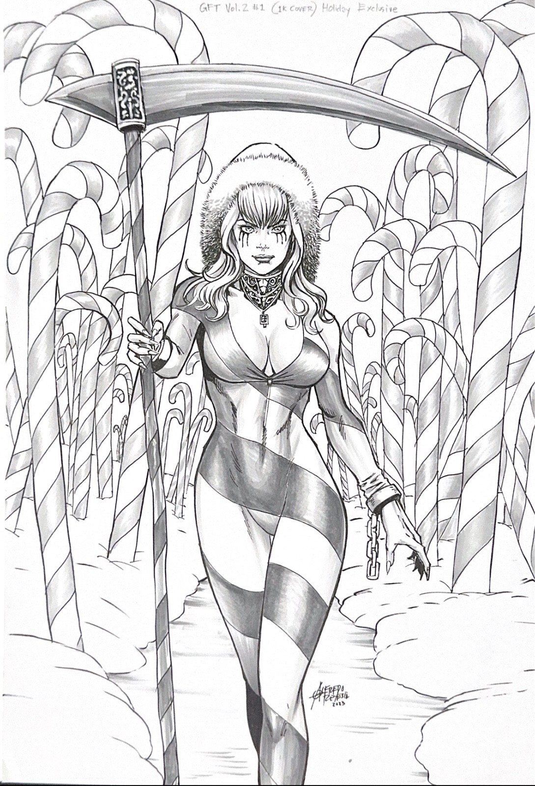 Original  Zenescope / Grimm Fairy Tales # 78 P / Artist :  Alfredo Reyes lll