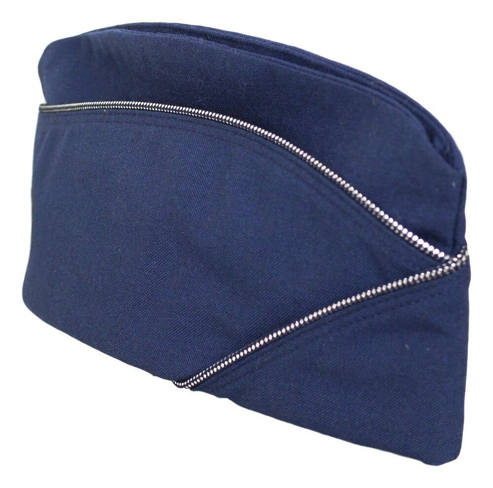 GI US Air Force Man\'s Poly Wool Garrison Cap Blue Size 6-7/8   