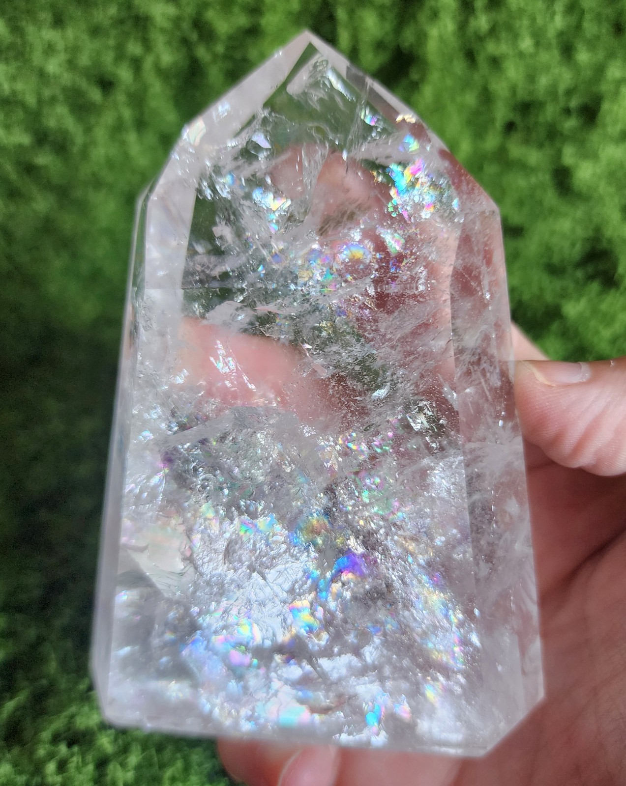 HQ Brazilian Clear Quartz Tower 