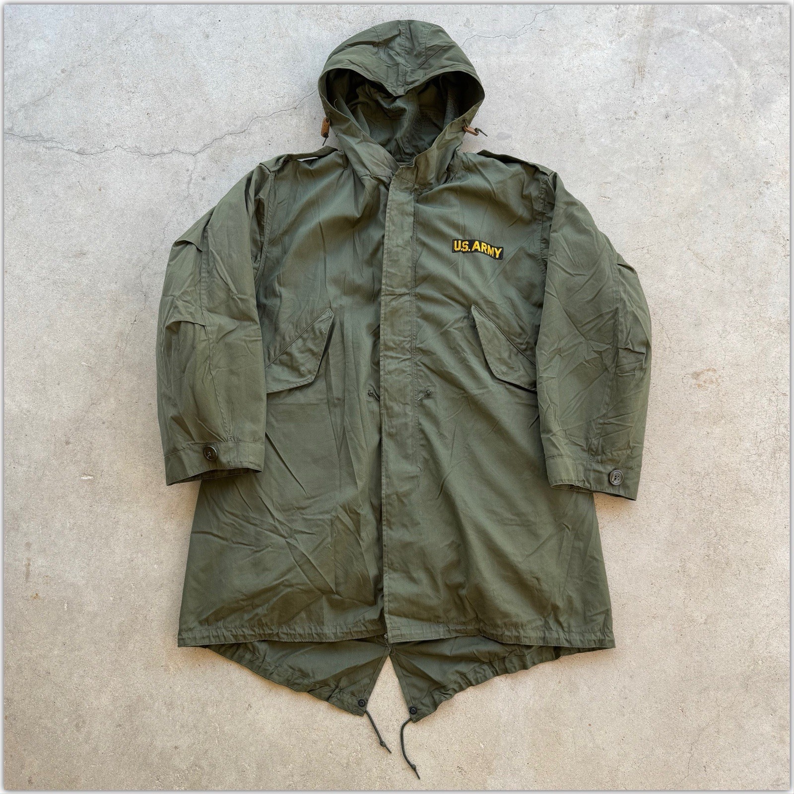 1952 Vtg US Army M-1951 Hooded Fishtail Parka SMALL Frieze Liner Shell 1950s