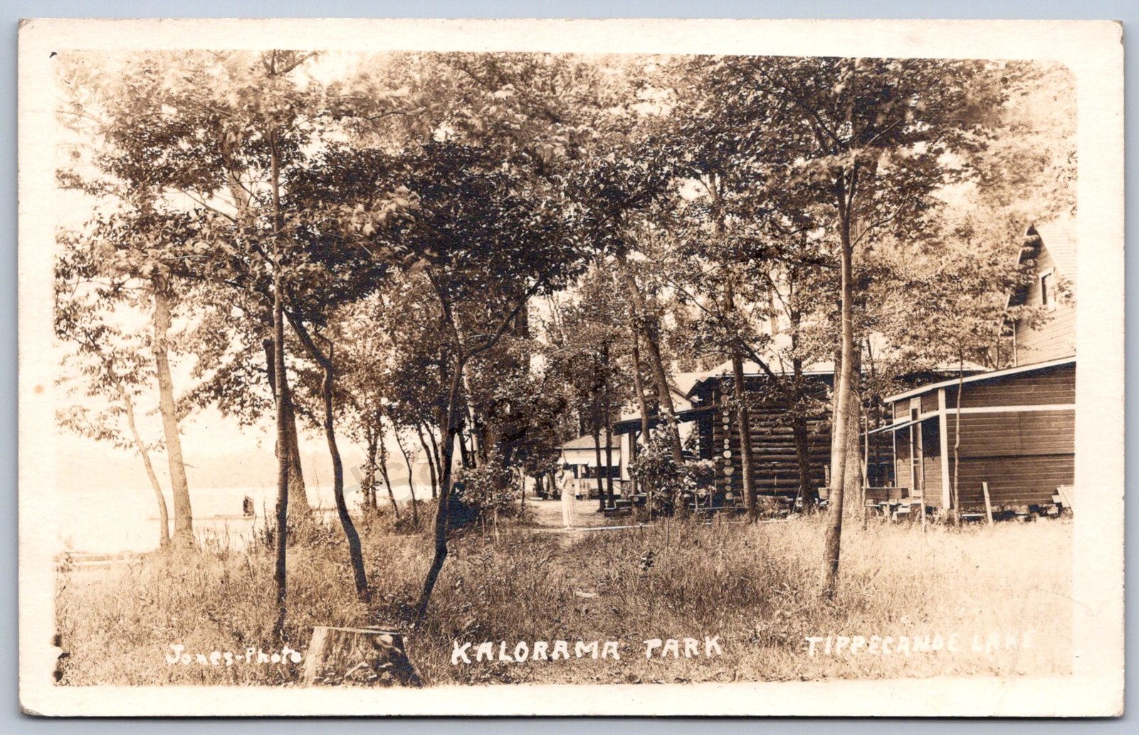 K36/ Tippecanoe Lake Indiana RPPC Postcard c1910 Kalorama Park Cottages 16
