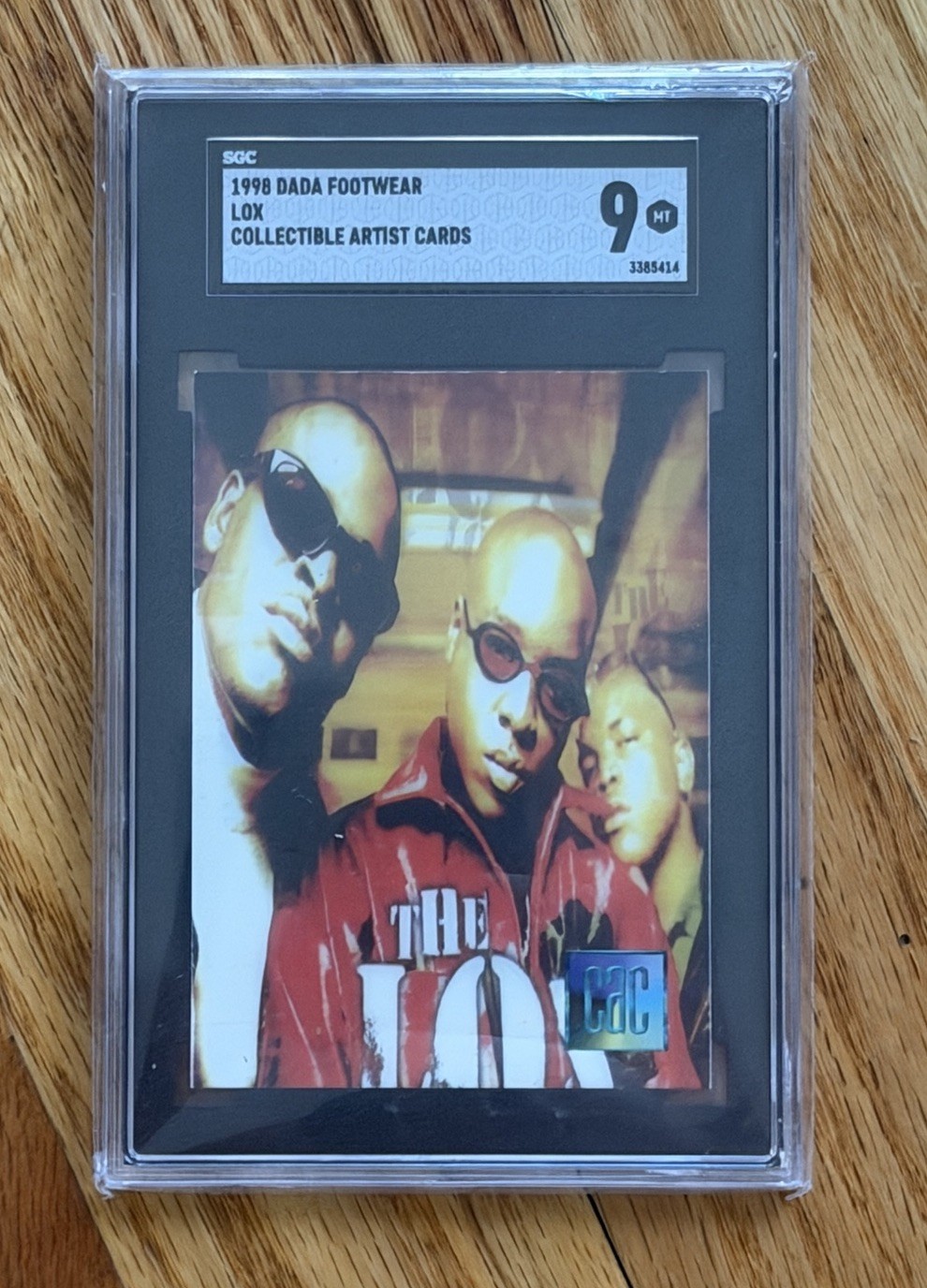 1998 Dada Footwear The LOX Rookie Card SGC 9 Mint RC Jadakiss Styles P Sheek