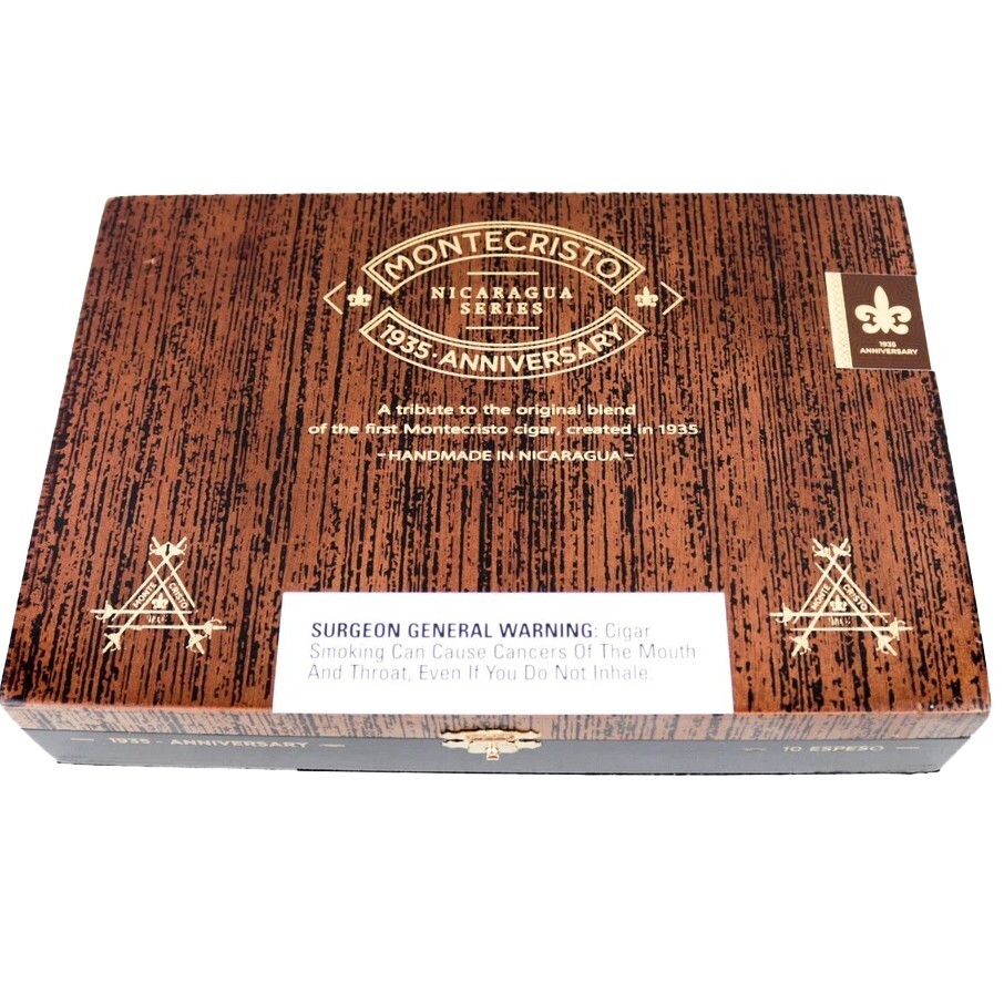 Montecristo Espeso 1935 Anniversary Empty Wood Cigar Box 9.75\