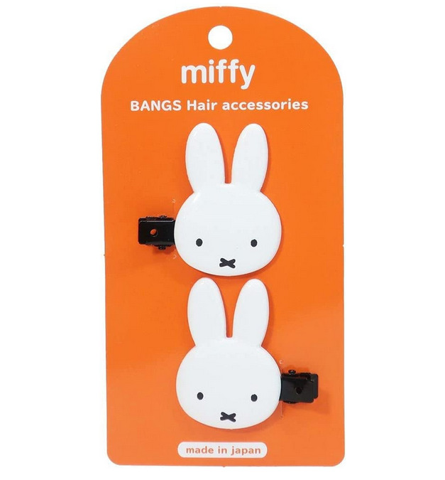 JAPAN Miffy Bangs Clip Rabbit Mascot Ears Hair Bang 2 pcs Accessory Decoration