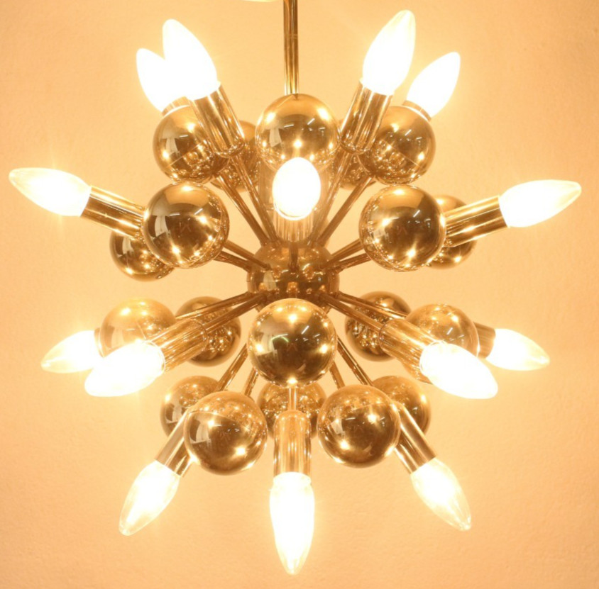 Cosack Sputnik Atomic Pendant Light Pendant Dorothee Becker Gold Chandelier
