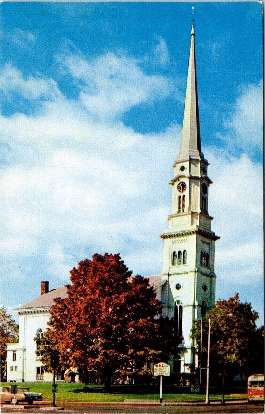 First Congregational Parish Unitarian Arlington MA Massachusetts Postcard VTG