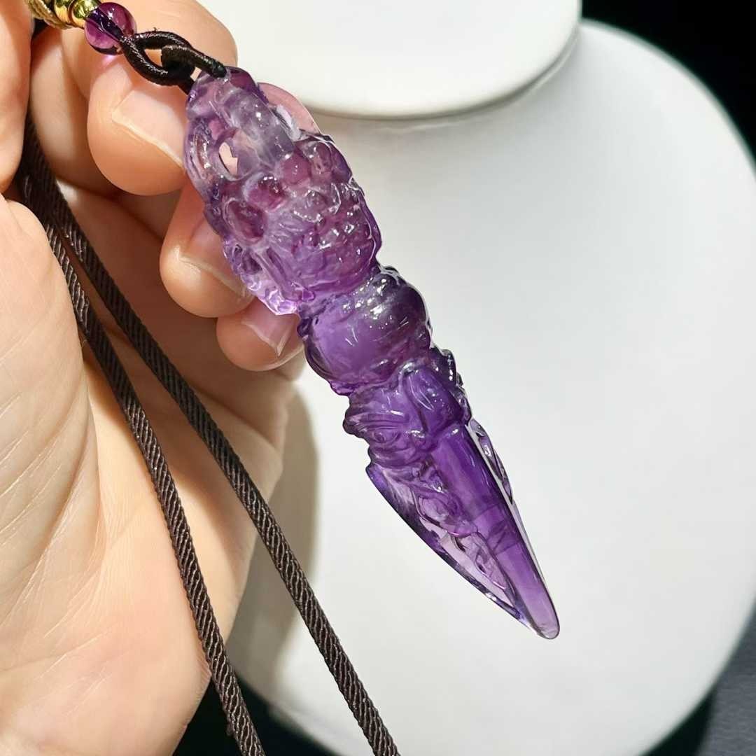 Natural Amethyst Quartz Purple Uruguay necklaces
