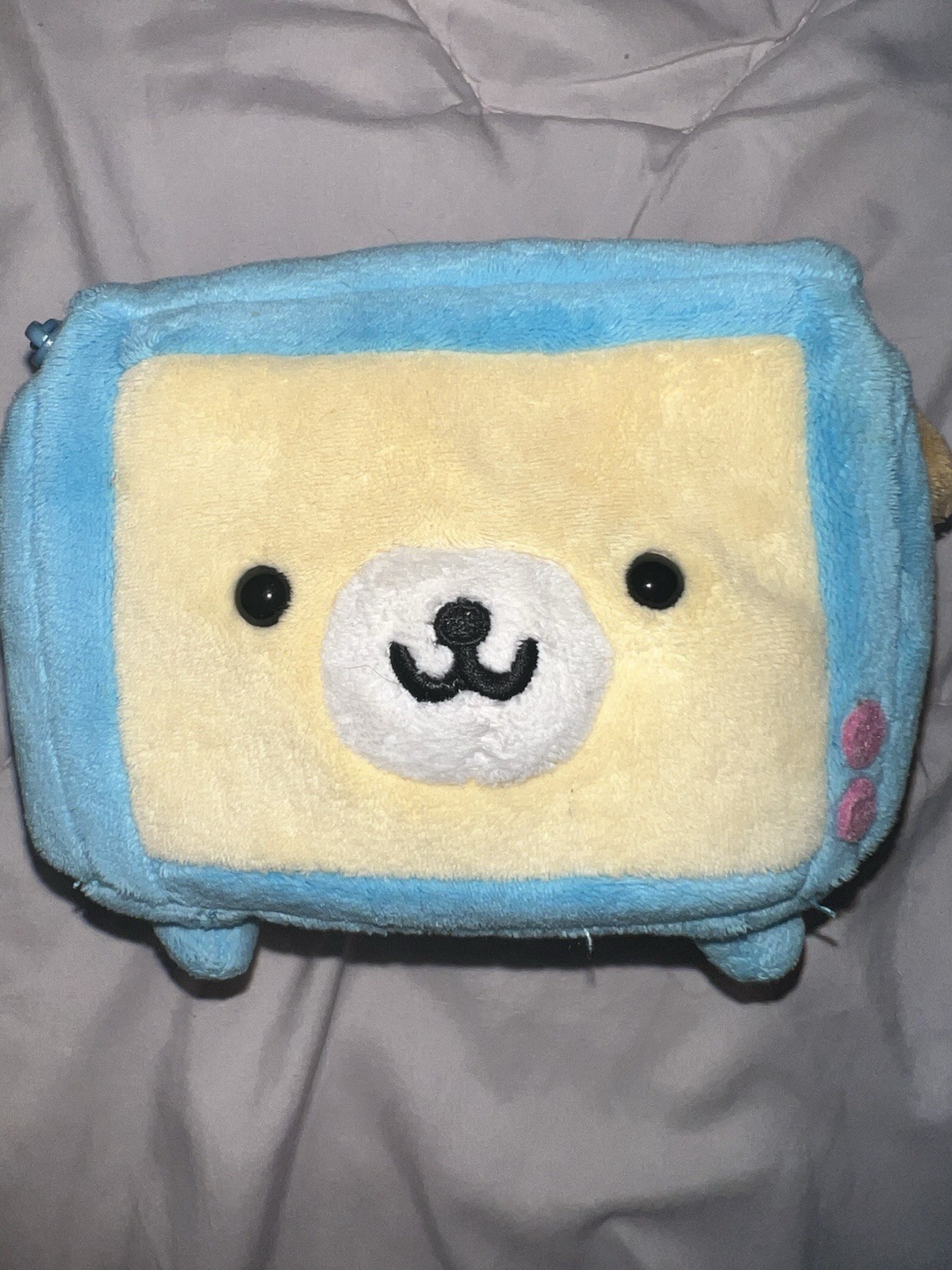 Vintage San-x Wan room TV zip up plush