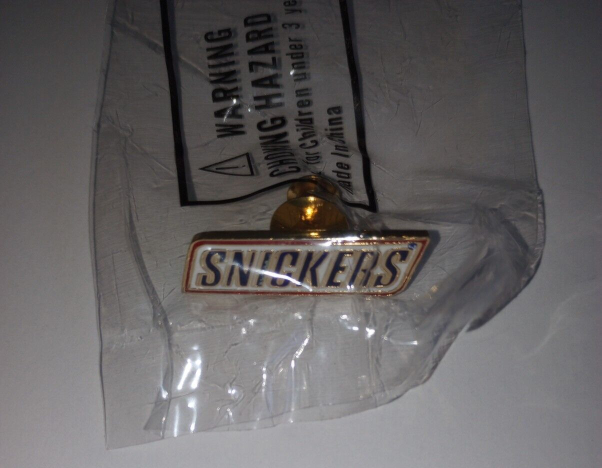 VTG Snickers Candy Bar Lapel Pin Hat Jacket Advertising Chocolate NEW