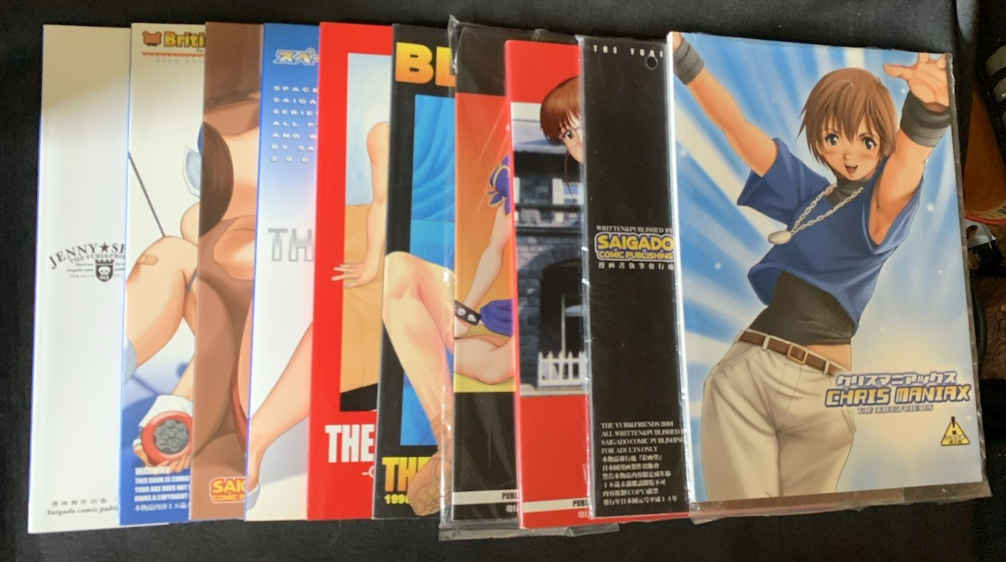 Saigado Comic Publishing Lot 10 Total Yuri, Athena, Jenny, Sakura Maniax Manga Saigado Comic Publishing Lot 10 Total Yuri, Athena, Jenny, Sakura Maniax Manga