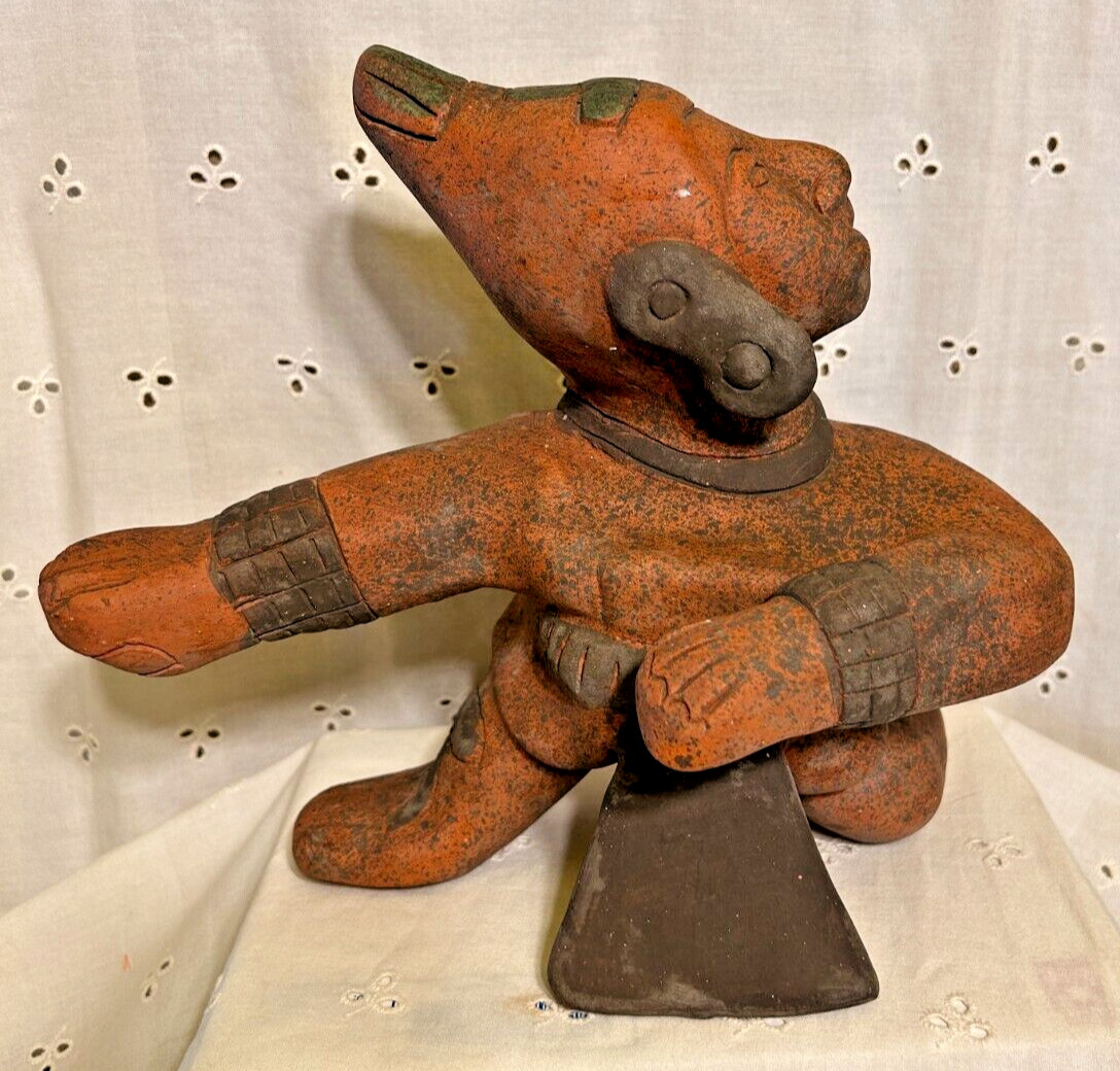PRE COLUMBIAN MAYAN ARTIFACT LARGE CLAY POTTERY MONARCH KING SATUTE ESTATE NICE PRE COLUMBIAN MAYAN ARTIFACT LARGE CLAY POTTERY MONARCH KING SATUTE ESTATE NICE