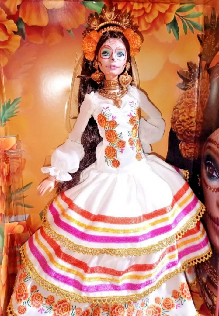 NEW IN HAND Mattel Barbie Dia de los Muertos Collector Doll 2025 ORANGE & GOLD