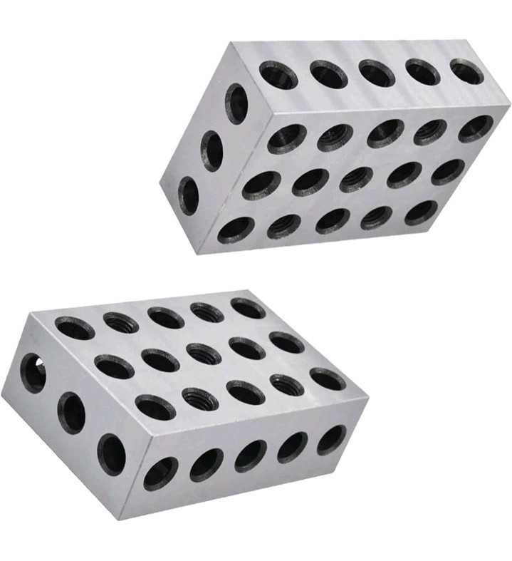 WFLNHB 1 Matched Pair Accuracy 1 x 2 x 3 Inch Blocks 23 Holes 0.0002\
