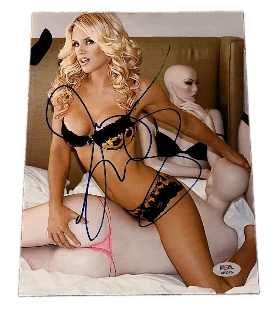JENNY MCCARTHY SIGNED 8X10 PHOTO SEXY BRA PANTIES PSA/DNA AUTHENTICATED AUTO