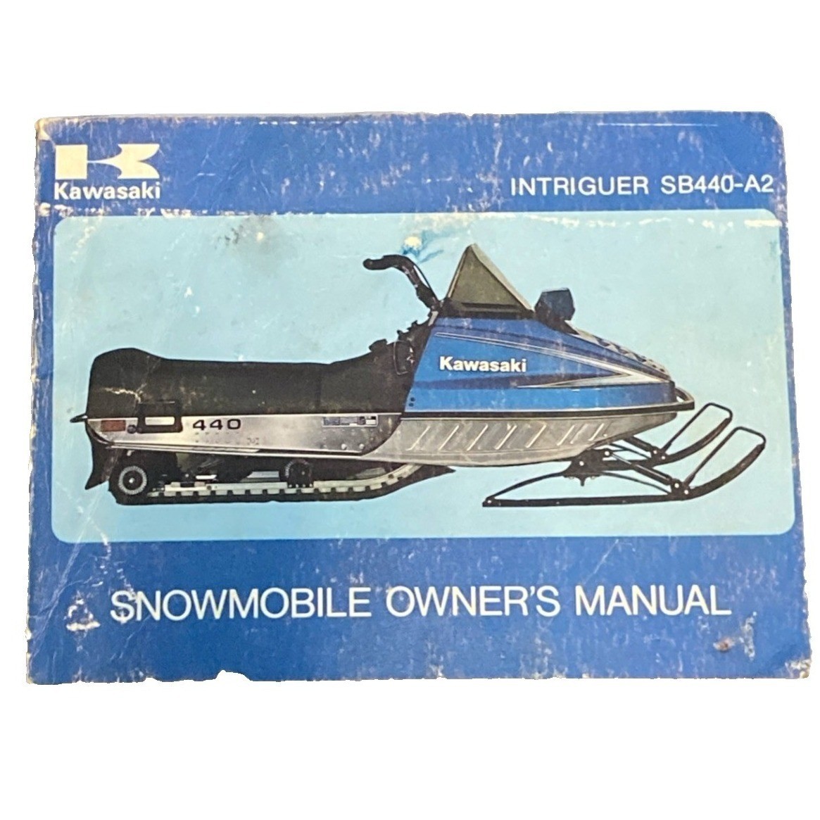 Kawasaki SB 440-A2 Snowmobile Owners Manual 1977 Vintage OEM Repair Collectible