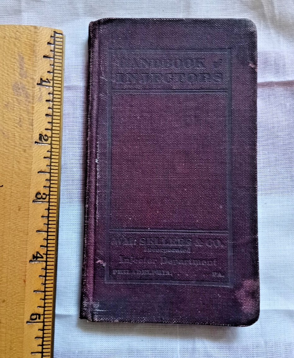 Antique 1901 HANDBOOK OF INJECTORS  WM. Sellers Railroad Trains Engines illust