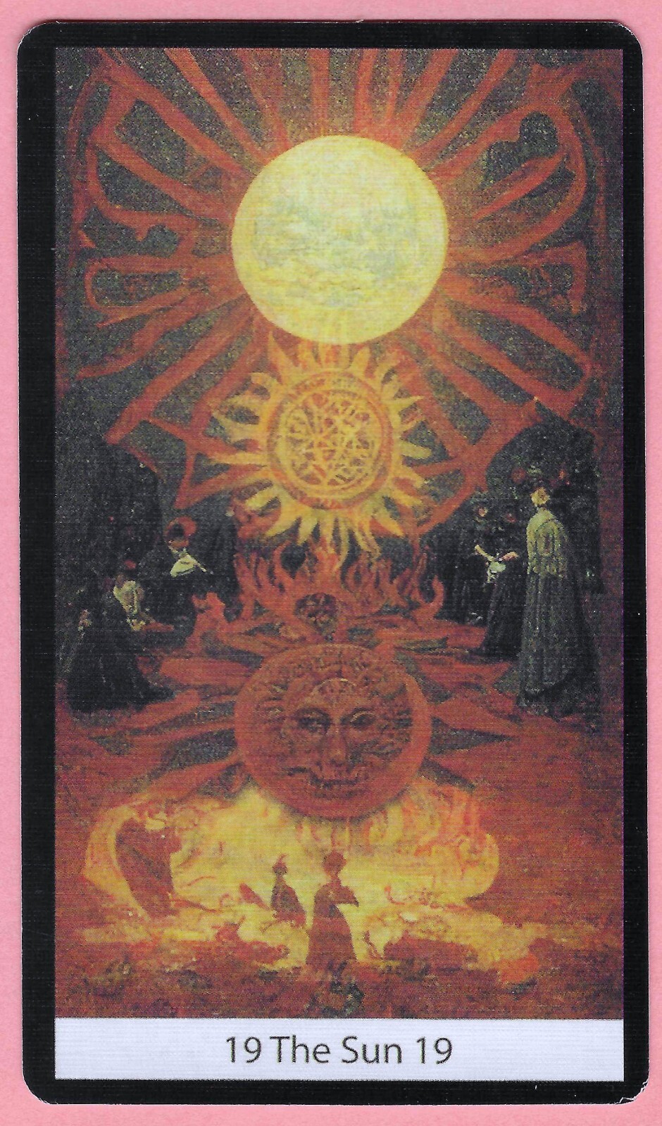 The Sun, Single Swap Tarot Card 19, Soulless Tarot, 2 ¾\