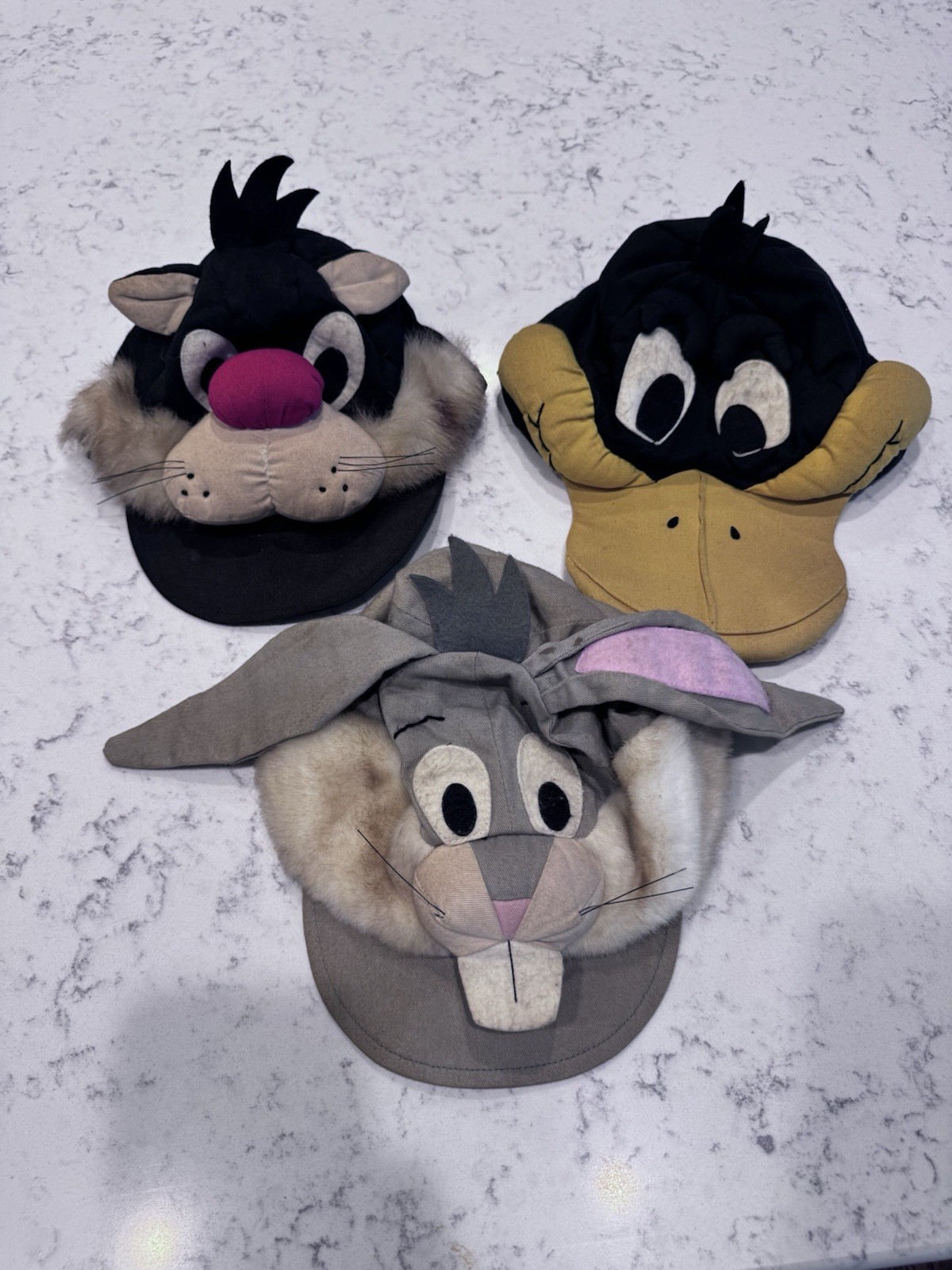 Vtg Arby\'s Looney Tunes Toppers Snapback Hat 1989 Sylvester Daffy Bugs BH