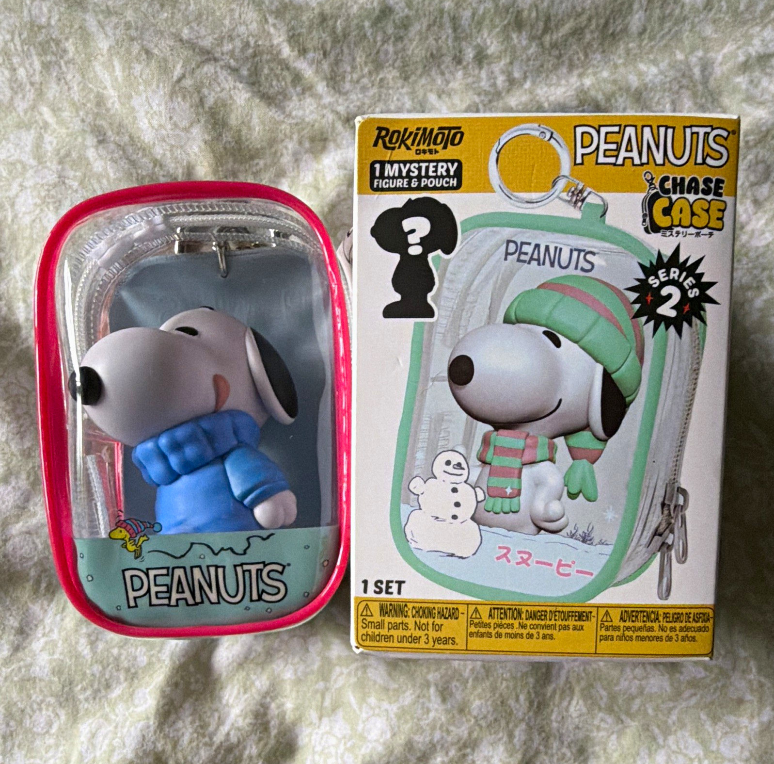 Rokimoto Peanuts Snoopy Series 2 Chase Mystery Figure & Pouch Set
