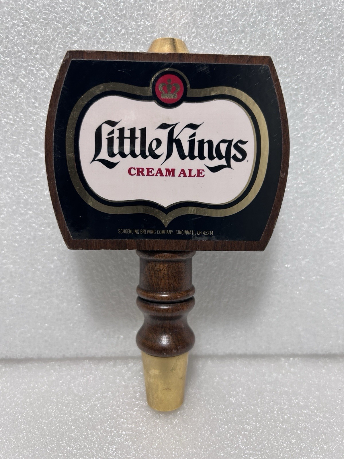Vintage Little Kings Cream Ale Tap Knob Handle Schoenling Cincinnati 1970s 80s