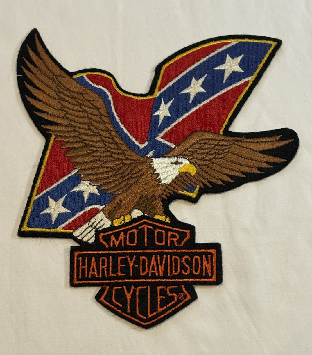 Vintage Harley Davidson Bald Eagle 🦅 Large Patch