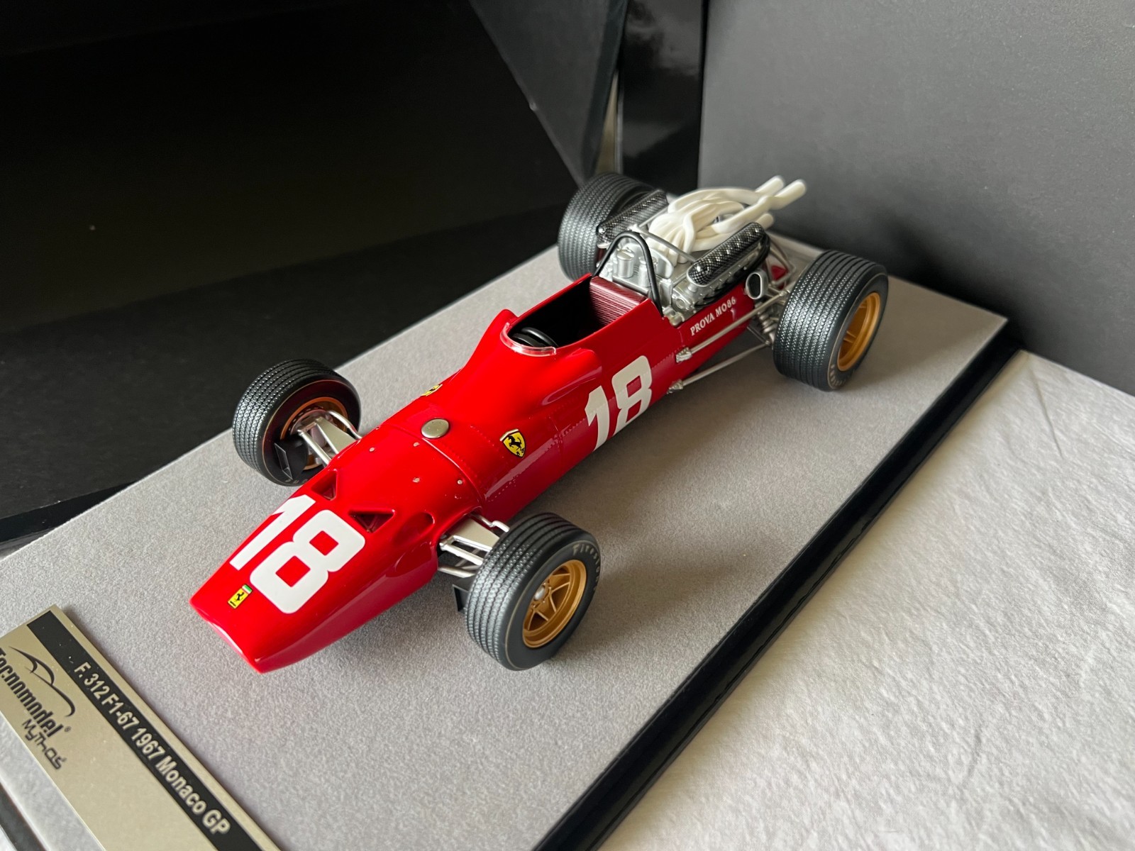 1/18 TECHNOMODEL Ferrari 312 F1-67 1967 Monaco GP L. Bandini 1 of 190 TM18-120A 1/18 TECHNOMODEL Ferrari 312 F1-67 1967 Monaco GP L. Bandini 1 of 190 TM18-120A