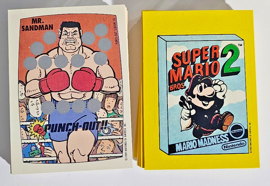 1990 TOPPS NINTENDO GAME PACKS COMPLETE SET 33 STICKERS/60 SCRATCH OFF 1990 TOPPS NINTENDO GAME PACKS COMPLETE SET 33 STICKERS/60 SCRATCH OFF
