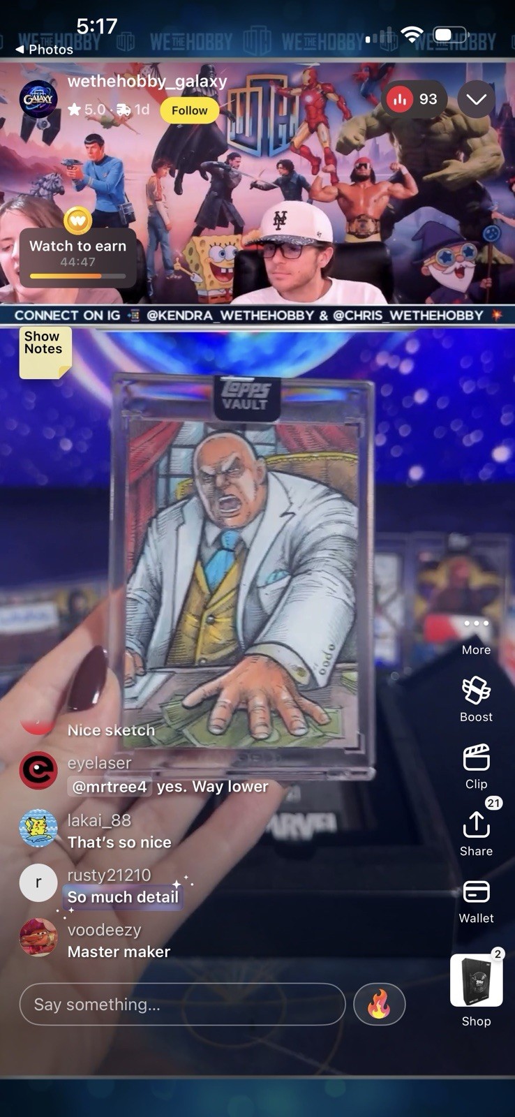 2026 Topps Marvel Vault Sketch 1/1 Wilson Fisk 2026 Topps Marvel Vault Sketch 1/1 Wilson Fisk
