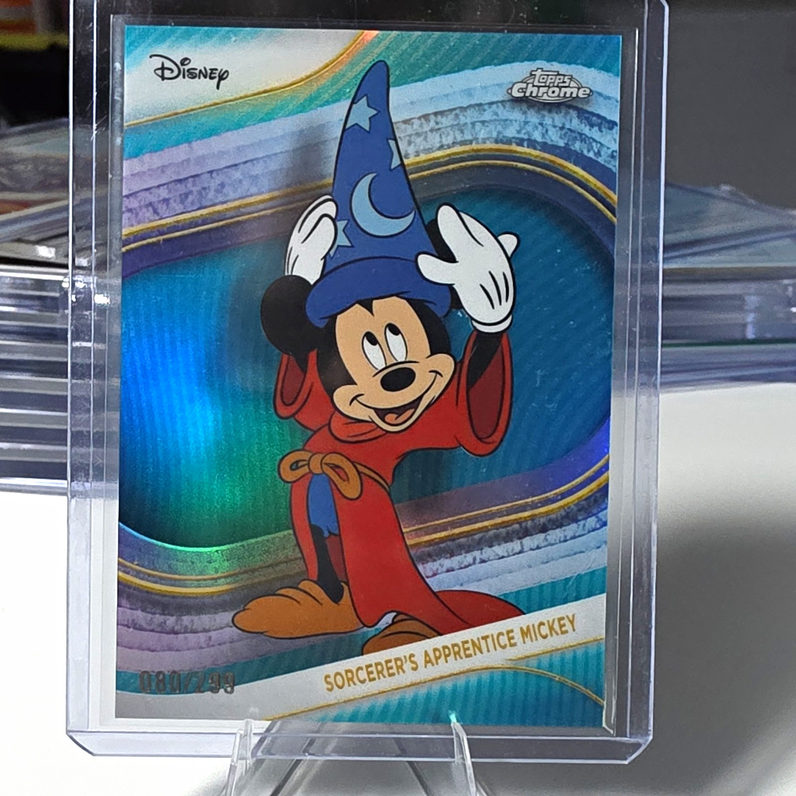 Topps 2025 Topps Chrome Disney Fantasia Mickey Mouse #190 080/299 Serial