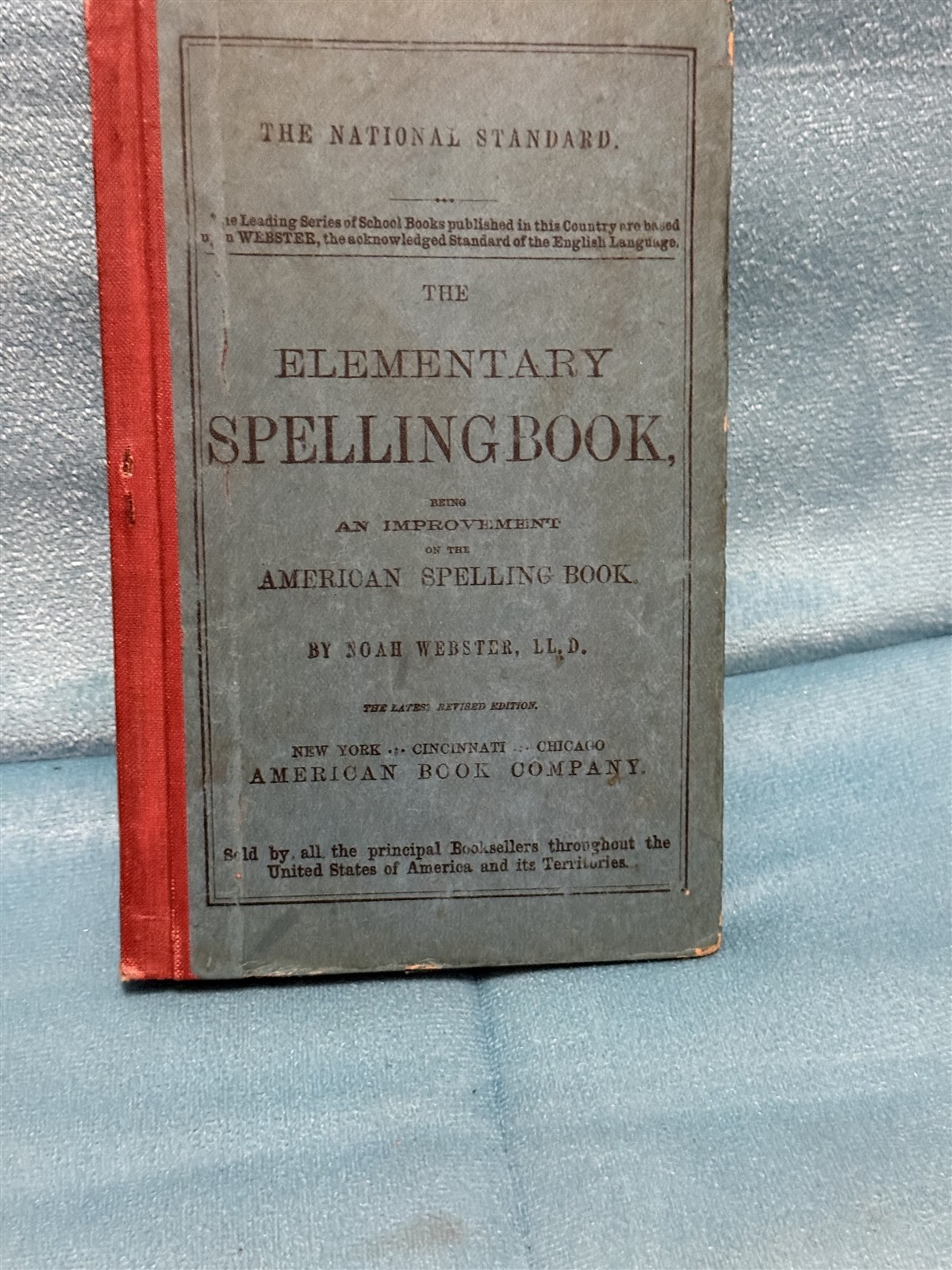 Antique The Elementary Spelling Book By Noah Webster 1908 Blue Back Vintage Antique The Elementary Spelling Book By Noah Webster 1908 Blue Back Vintage