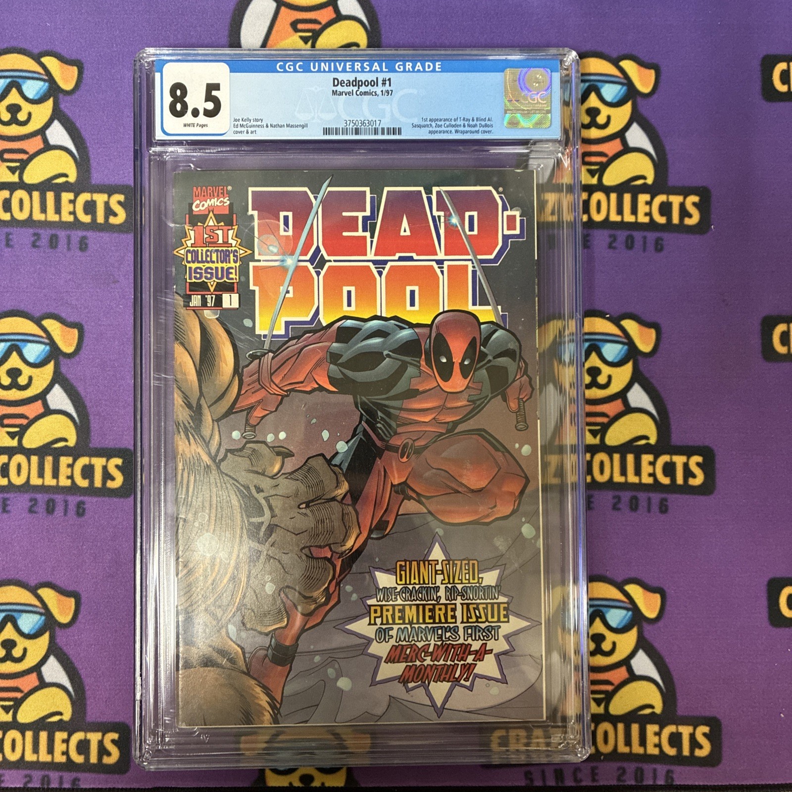 Marvel Comics DEADPOOL # 1 CGC 8.5  1997 Series vol 1  wolverine X-Men 