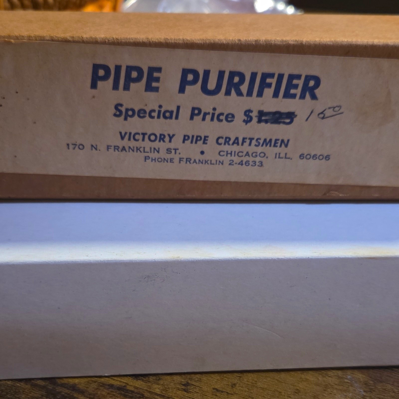  Victory Pipe Craftsmen Vintage Pipe Purifier Tobacciana Accessory w/ Box