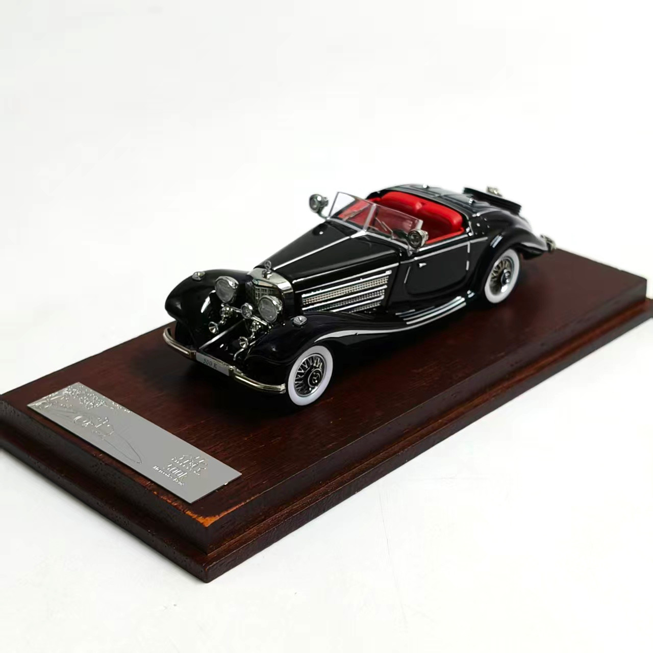 NEW 1:64 500K Special Roadster Black Diecast Model Car Collectible