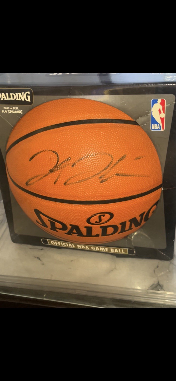Donte DiVincenzo Signed Spalding NBA Basketball - JSA Authenticated