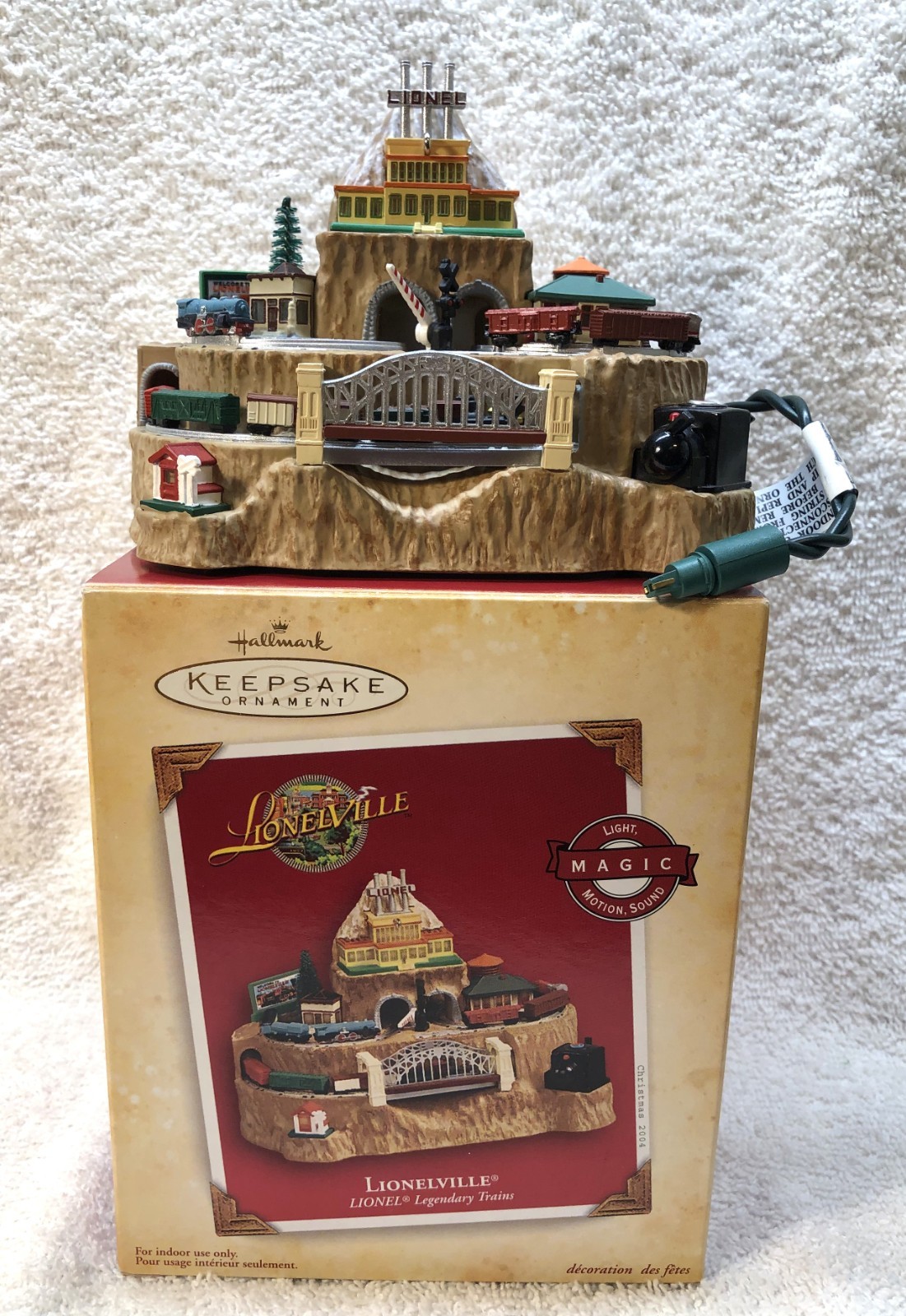 Hallmark Lionelville Christmas Ornament LIONEL Legendary Trains Collectible 2004