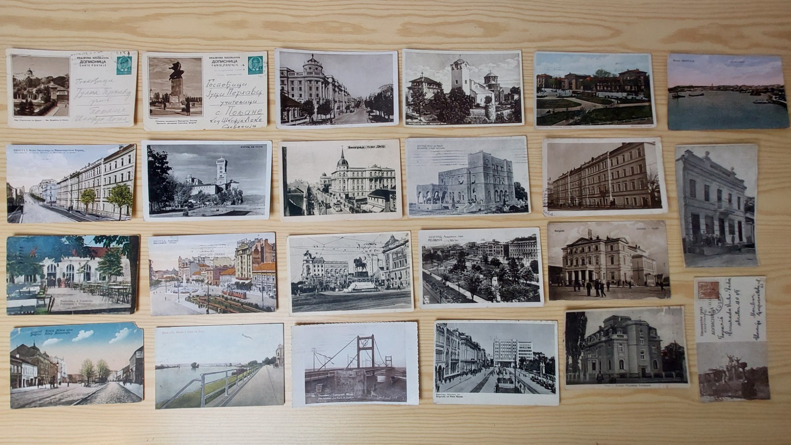 Belgrade Yugoslavia Lot 23 Vintage Postcards Postal Cards Nis Ohrid Brod