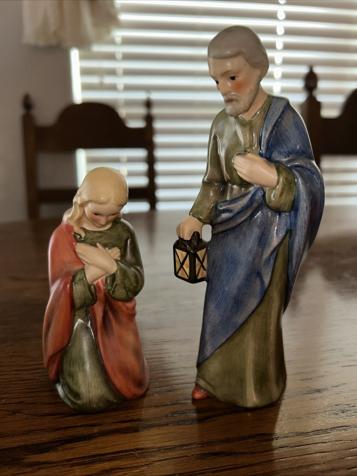 SET OF 2- Goebel HOLY FAMILY HX82 ABC W Germany Sacrart Nativity Figures *READ