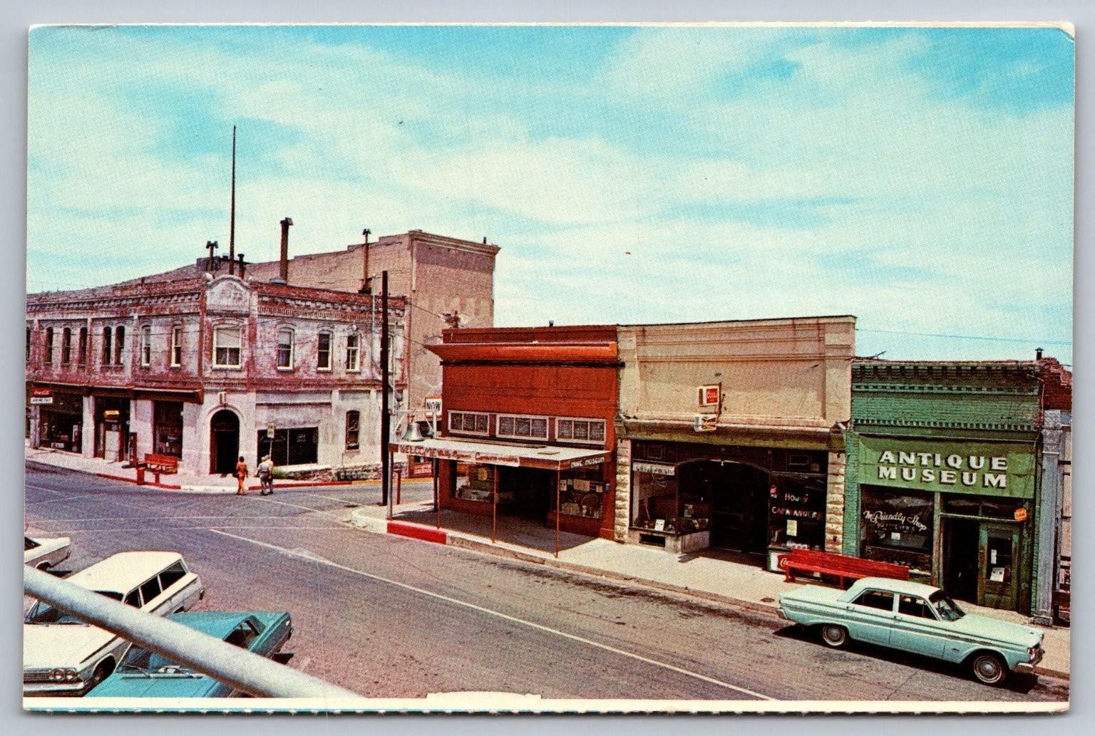Jerome Arizona Main Street Ghost City Antique Museum Vintage Chrome Postcard
