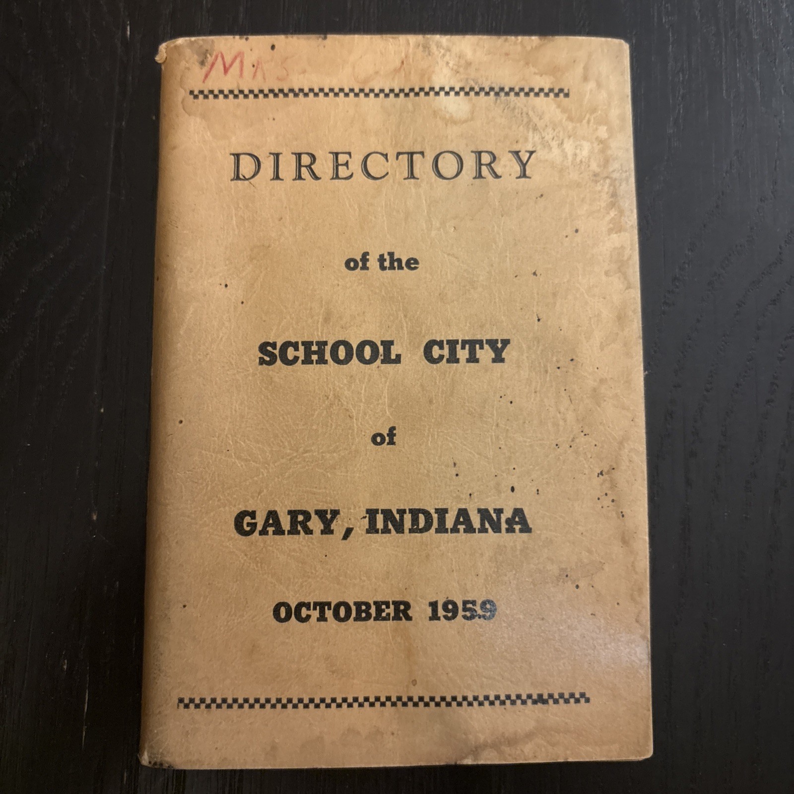 Vintage Gary, Indiana (October 1959) City School Directory