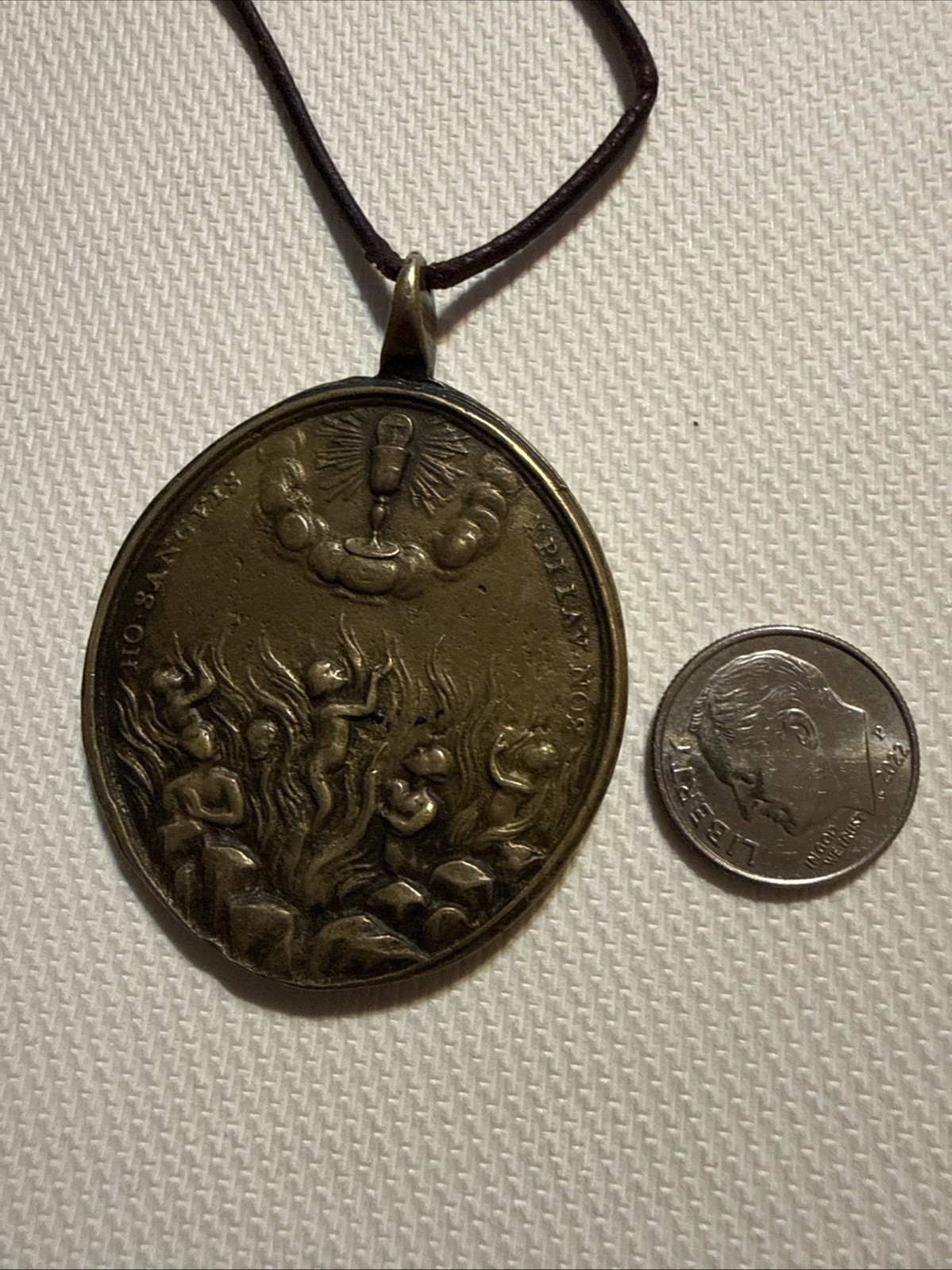 18th Century Body Of Christ Saving Souls From Purgatory Our Lady Of Carmel Medal
