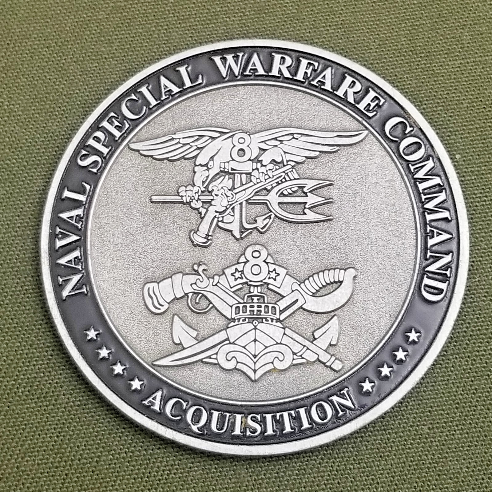 RARE, NAVAL SPECIAL WARFARE COMMAND , ACQUISITION ,J88 CHALLENGE COIN