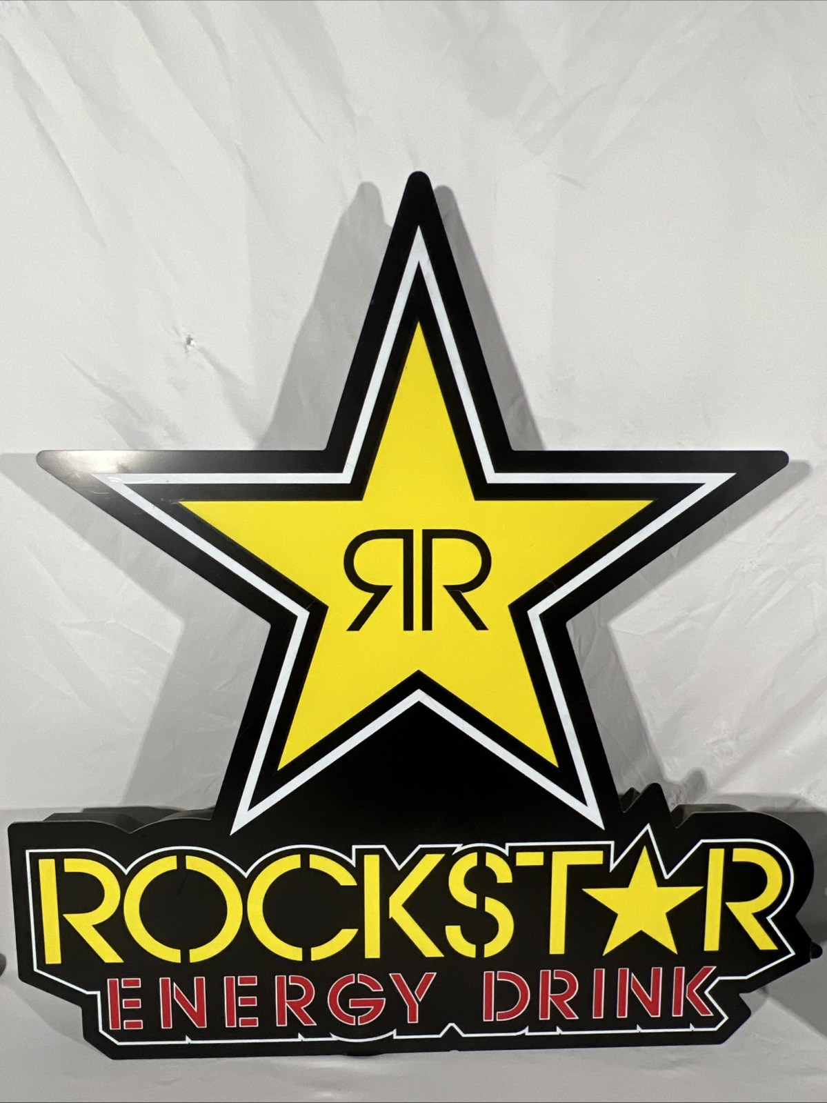 Rockstar Energy Drink Electric Led Light Wall Sign 30” H 28” W See Description Rockstar Energy Drink Electric Led Light Wall Sign 30” H 28” W See Description