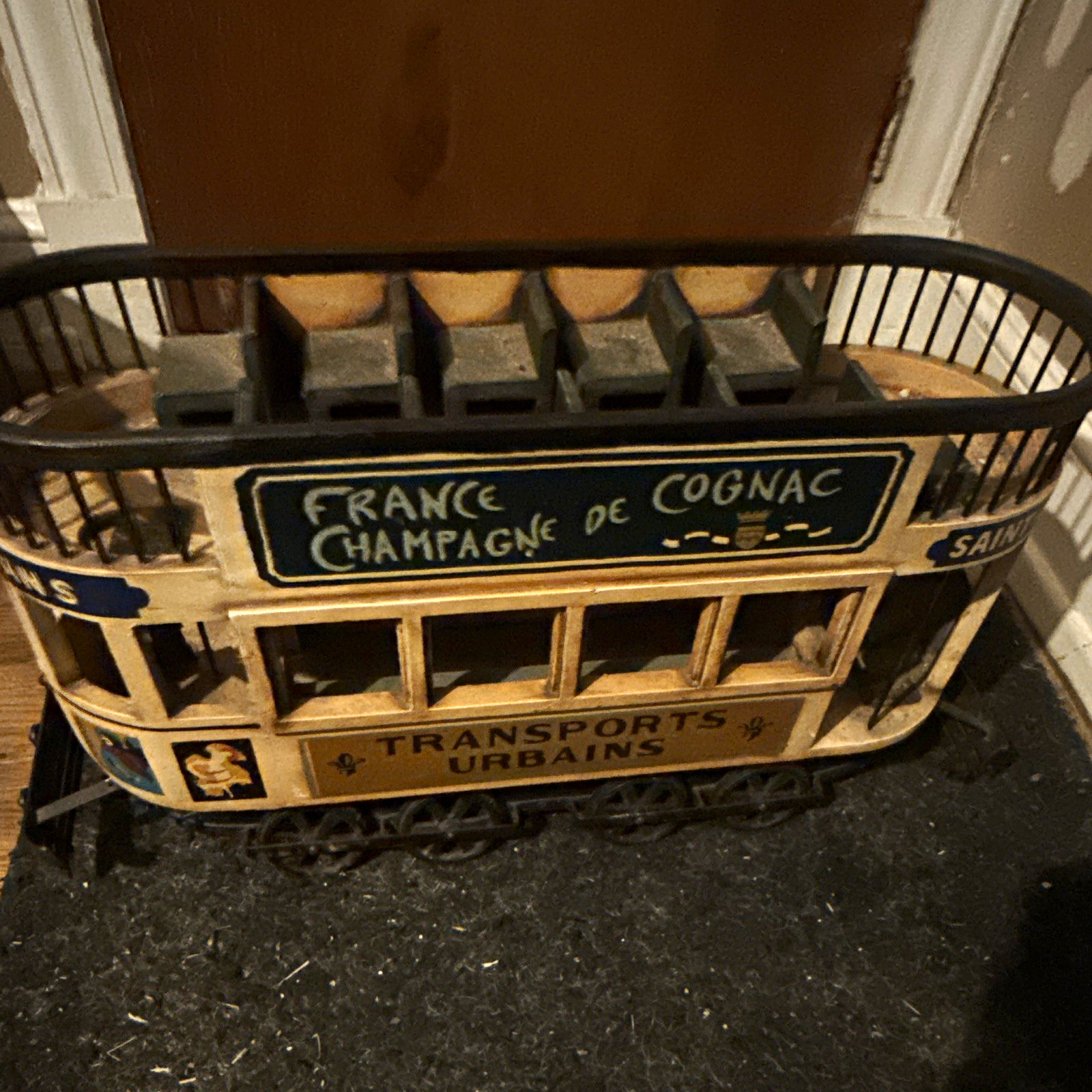 Transports Urbains Vintage French Double-Decker Tram/Trolley Advertising Model