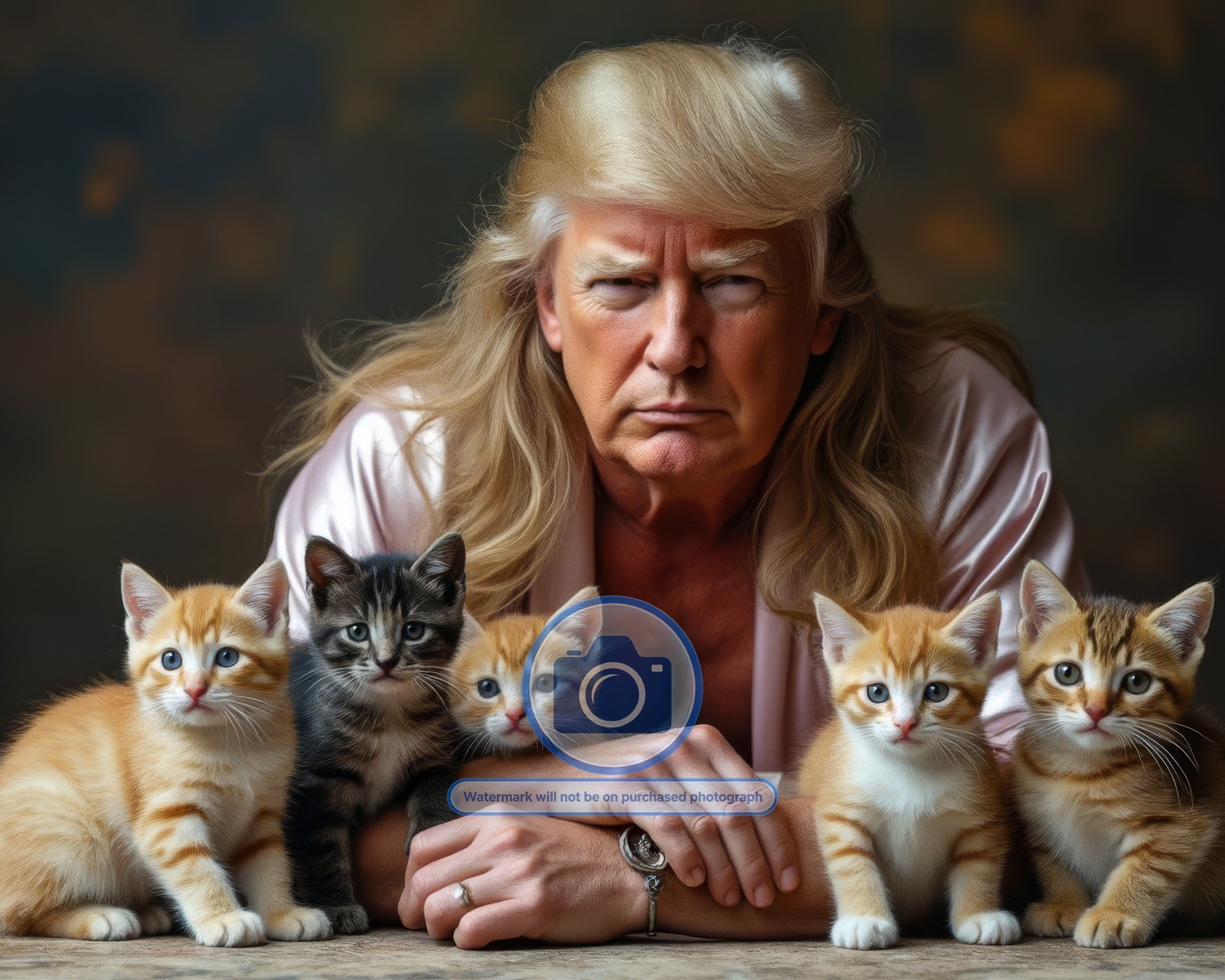 PRESIDENT DONALD TRUMP DEFENDING THE CATS MAGA 8X10 PHOTO